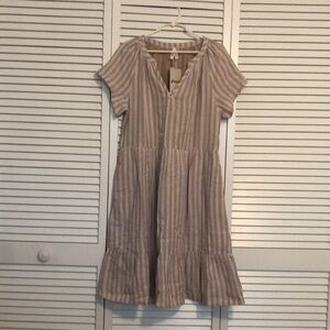 New without tags Pact Coastal Double Gauze Throw And Go Dress. Size medium.